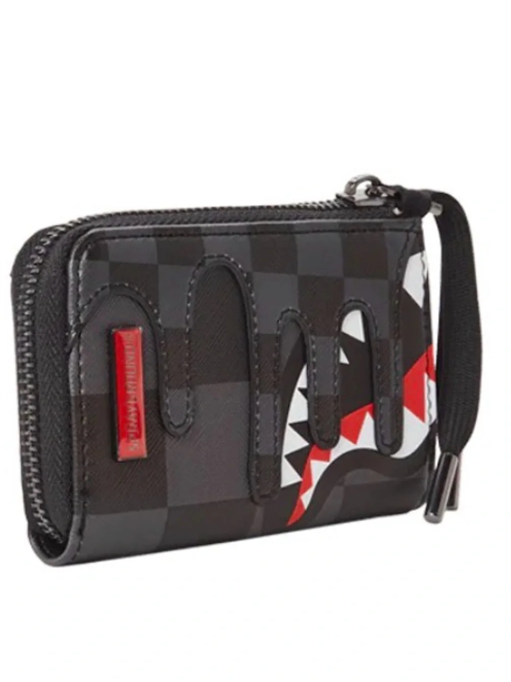 Sprayground Black/Red Shark Bite XTC GREY SHARKS IN PARIS WALLET